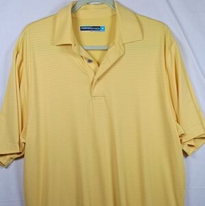 Roundtree & Yorke Light Yellow Polo Shirt Size M